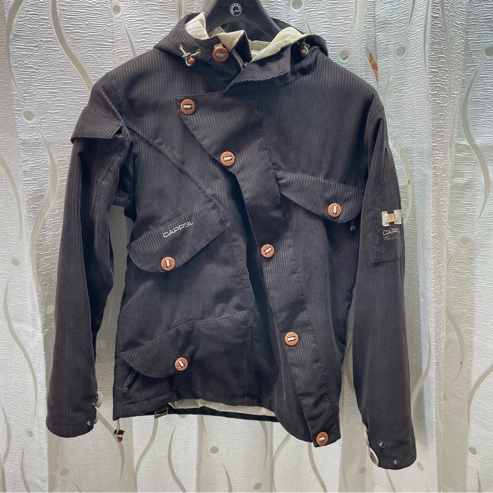 Cappel Ride Snowboards Jacket Brown Strata‎ HD II Corduroy Waterproof Excellent